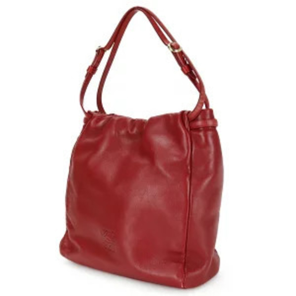 Loewe Nappa Red Handbag Leather Anagram